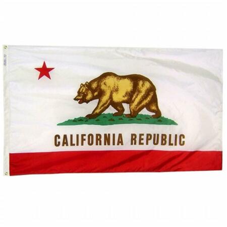 SS COLLECTIBLES 3 ft. x 5 ft. Nyl-Glo California Flag SS3318850